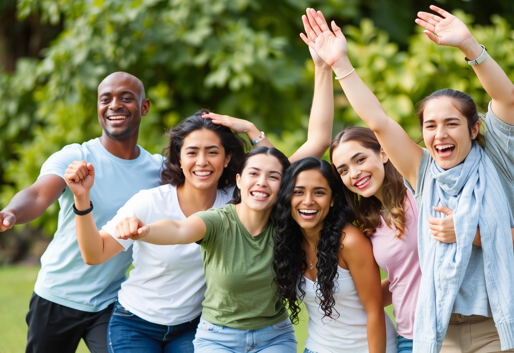 Imagini cu oameni sănătoși și fericiți, simbolizând bunăstarea generală